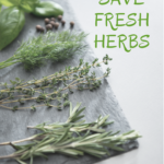 Five Easy Ways to Save Fresh Herbs
